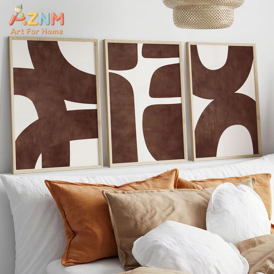 Photography Geometry - AZNM, ensemble de 3 tableaux abstraits
