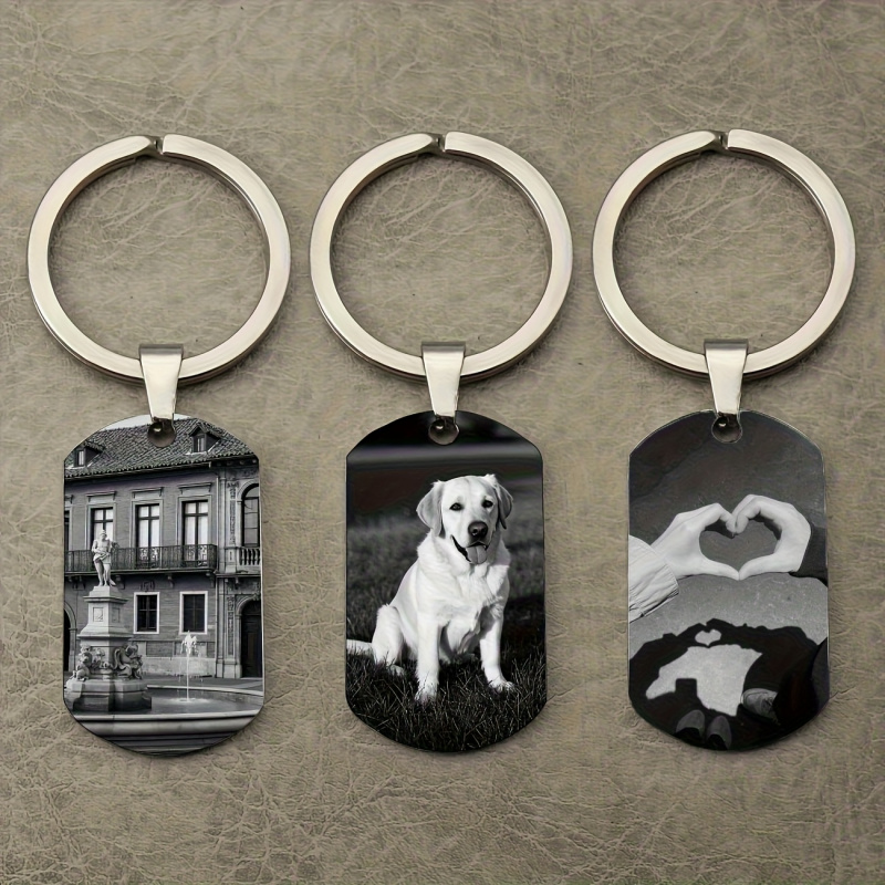 Photographic Memory - Porte-clés photo personnalisé, porte-clés en métal
