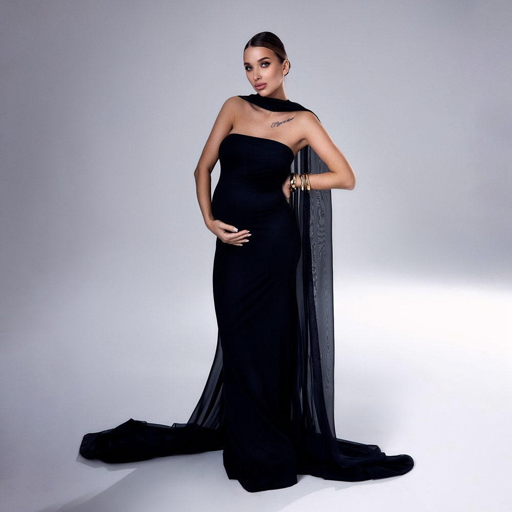 Photography Club - Robe de photographie de maternité noire