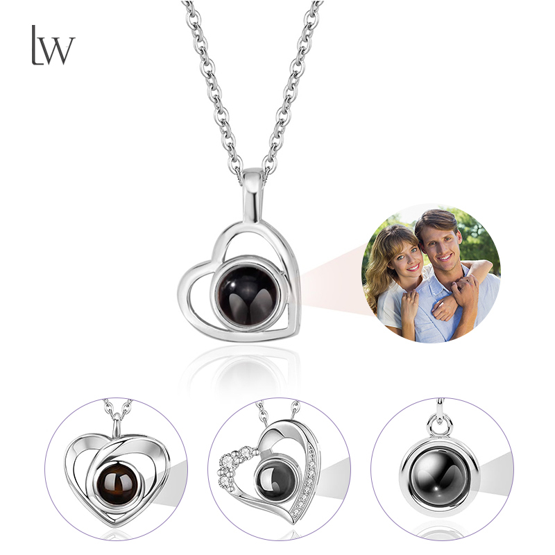 Photographic Memory - Collier de Projection d'image personnalisé, pendentif