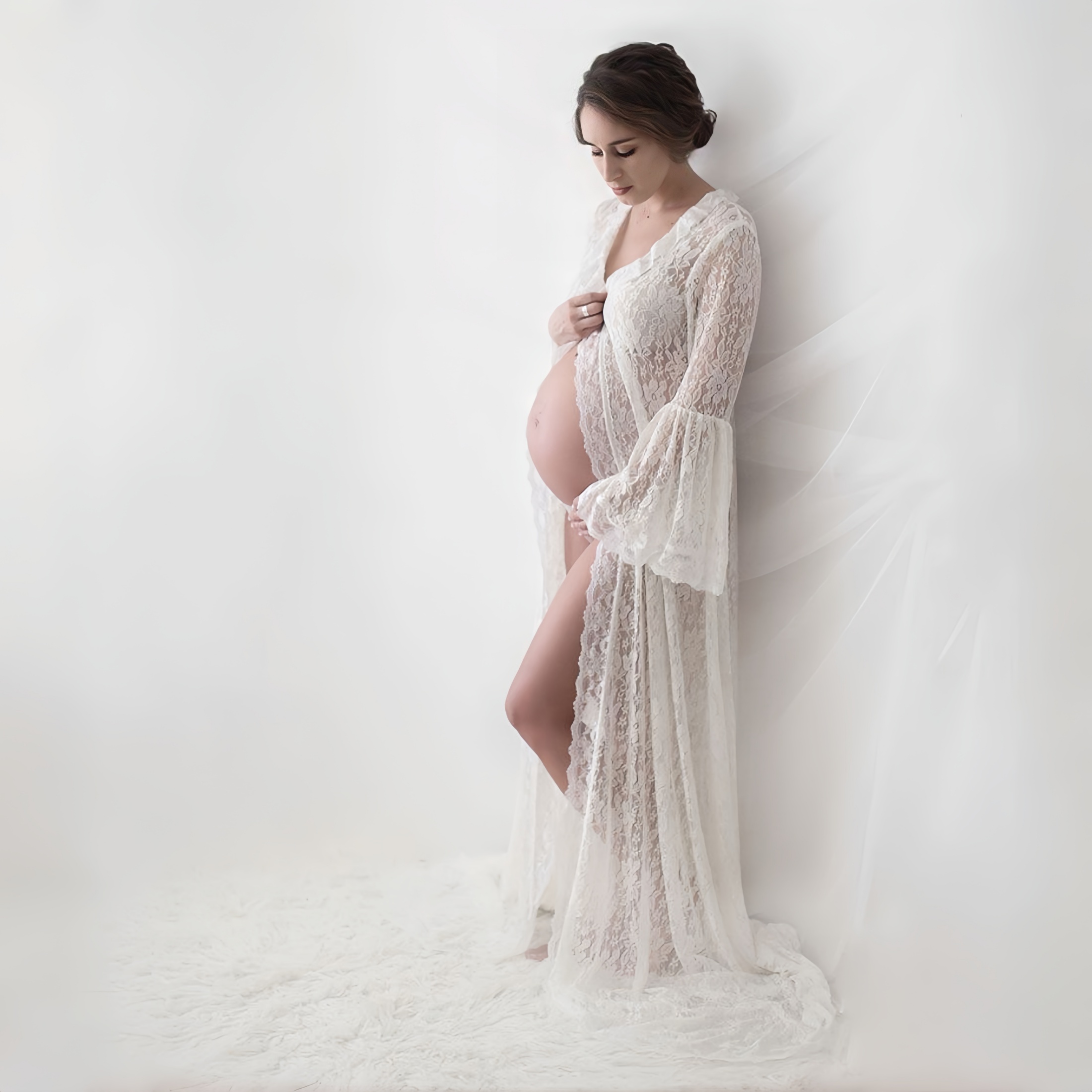 Robe longue de maternité en de - Photography Club avis et prix